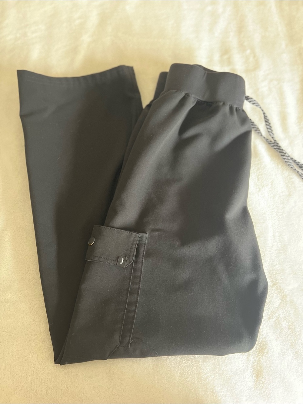 Women’s Black Drawstring Scrub Pants